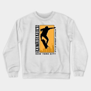 Skate the City: New York Urban Vibes Crewneck Sweatshirt